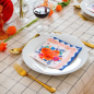 Preview: Orange Blaue Boho Servietten von Talking Tables - Dekobeispiel